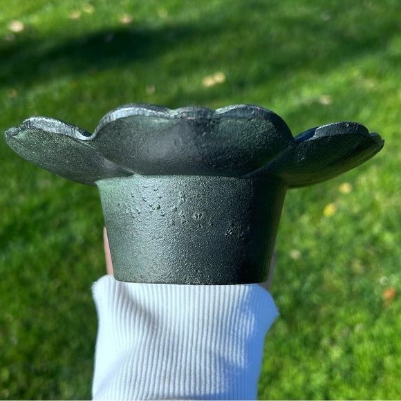 Mid Century Cast Iron Candle Holder Japan - Picture 2 of 5